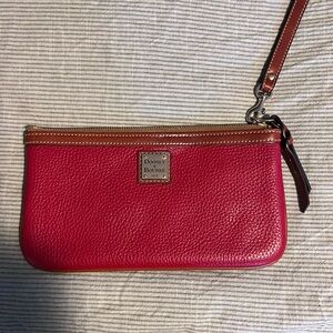 Dooney & Bourke Red Leather Wristlet